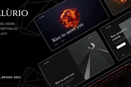 Allurio – Coming Soon and Portfolio Template | HTML Template