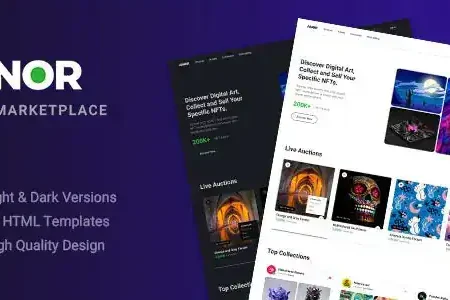 Anor – NFT Marketplace HTML Template
