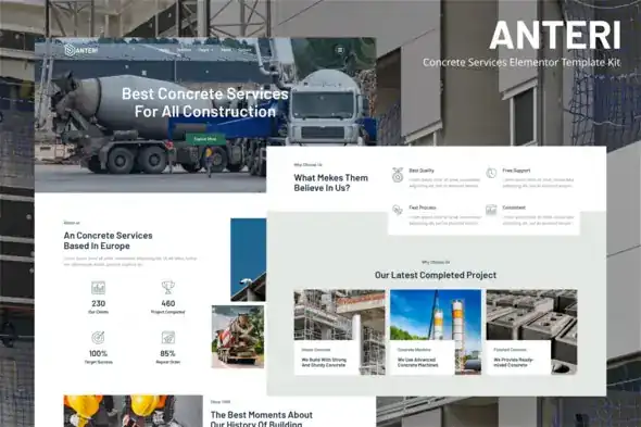 Anteri – Concrete -Services -Elementor- Template -Kit-khoplugin.com Anteri – Concrete Services Elementor Template Kit khoplugin.com