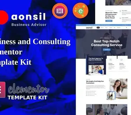 Aonsil – Business & Consulting Elementor Template Kit