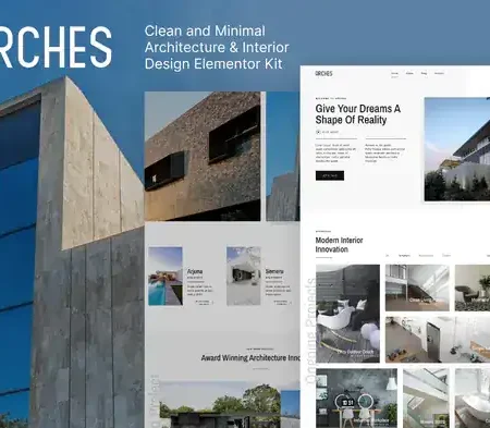 Arches – Minimal Architecture & Interior Design Elementor Template Kit | Real Estate & Construction