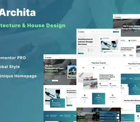 Archita – Architecture & Interior Design Elementor Template Kit