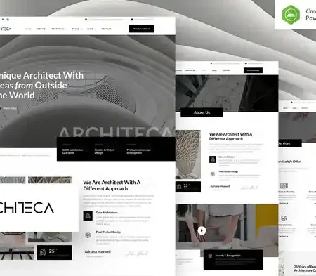 Architeca – Architecture Agency & Interior Design Elementor Template Kit
