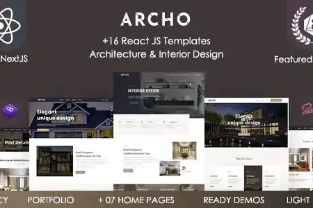Archo – React Architecture & Interior Template