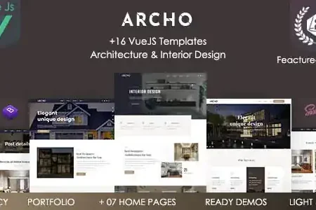 Archo – Vue Architecture & Interior Template
