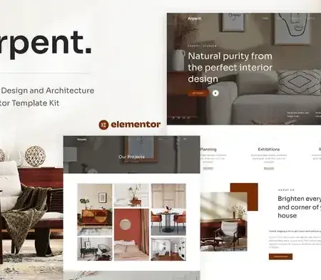 Arpent – Interior Design and Architecture Elementor Template Kit