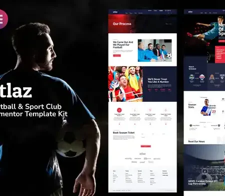 Atlaz – Football & Sports Club Elementor Template Kit