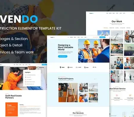Avendo – Construction Elementor Template Kit