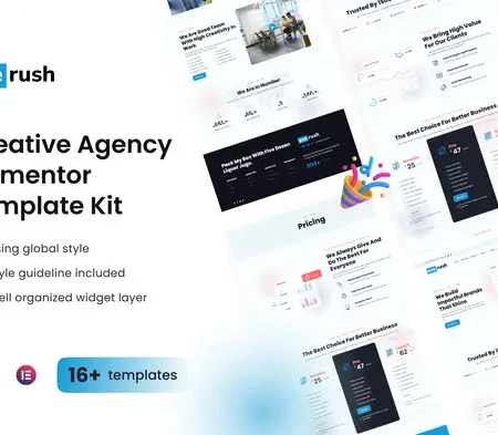 Averush – Digital Marketing & Creative Agency Elementor Template Kit