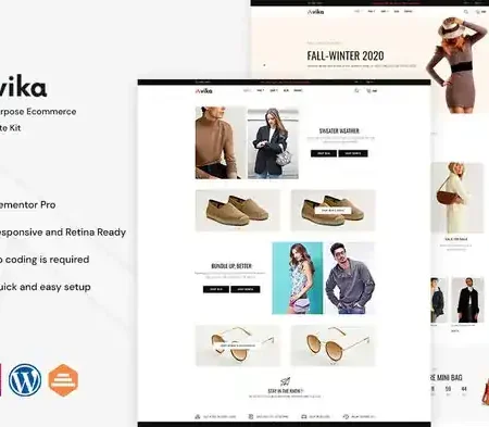 Avika – Multipurpose eCommerce Elementor Pro Template Kit
