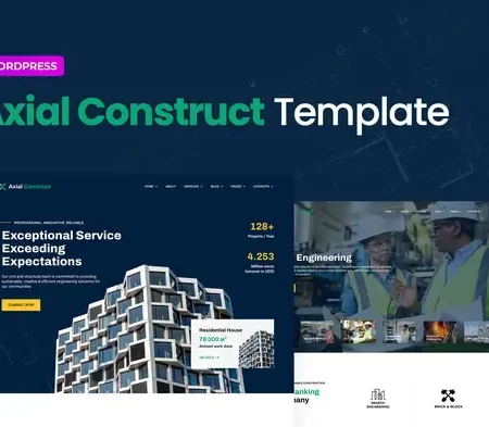Axial – Construction Company Elementor Template Kit