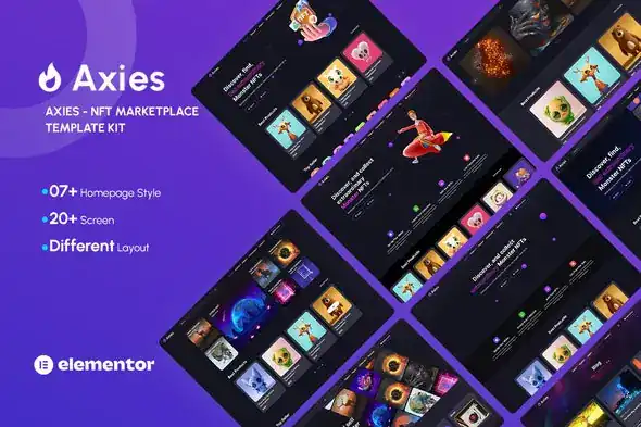 Axies – NFT -Portfolio -Elementor- Template- Kit-khoplugin.com Axies – NFT Portfolio Elementor Template Kit khoplugin.com