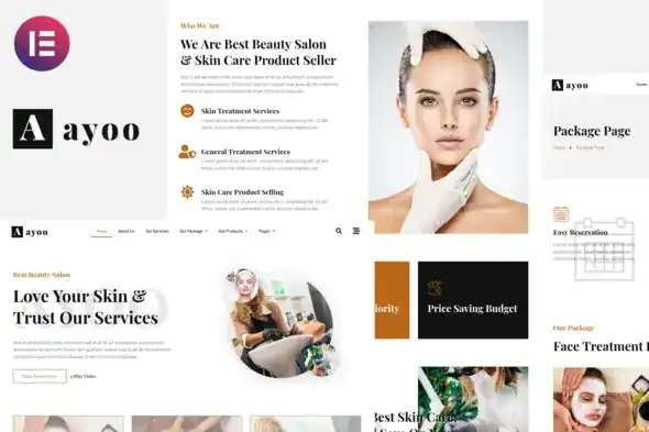 Ayoo – Beauty -Salon -Services -Elementor -Template- Kits-khoplugin.com Ayoo – Beauty Salon Services Elementor Template Kits khoplugin.com