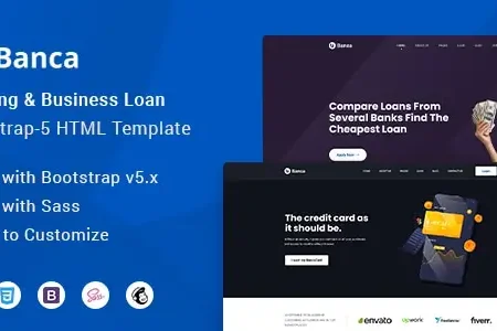 Banca – Banking & Business Loan Bootstrap-5 HTML Website Template
