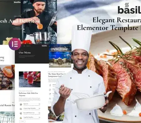 Basilia – Elegant Restaurant Elementor Template Kit