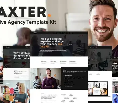 Baxter – Creative Agency Elementor Template Kit