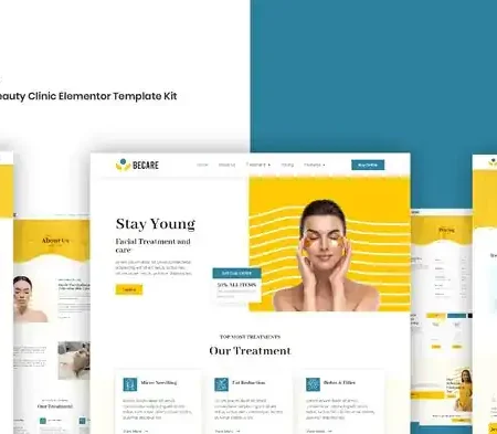 Becare – Beauty Clinic Elementor Template Kit