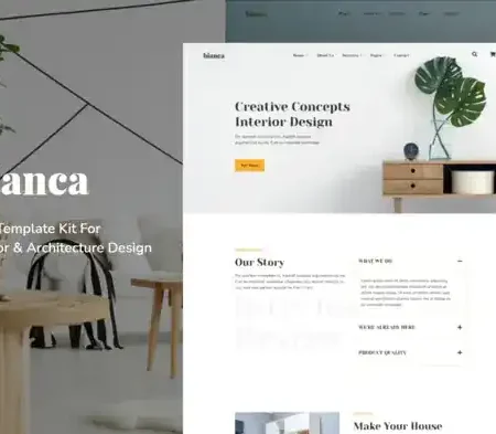 Bianca – Architecture Agency & Interior Design Elementor Pro Template Kit