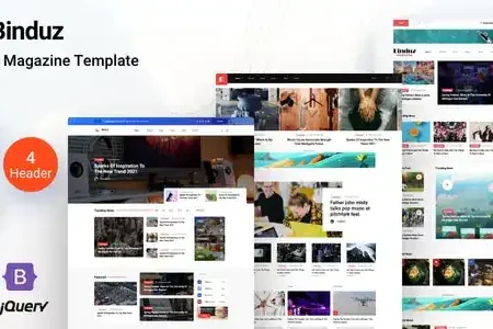 Binduz – Newspaper Blog Template