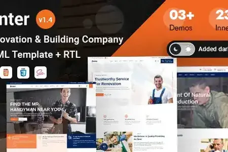 Binter – Construction & Renovation HTML Template
