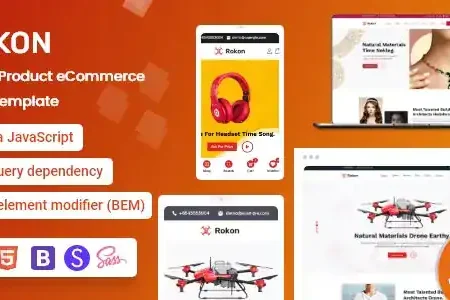 Rokon – Single Product eCommerce HTML Template