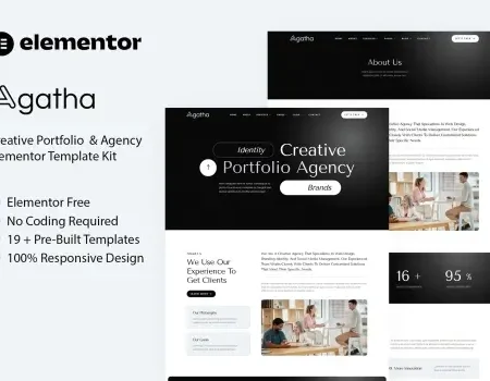 Agatha – Creative Portfolio & Agency Elementor Template Kit