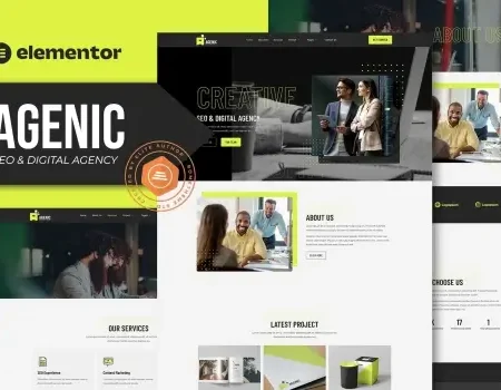 Agenic – Creative SEO & Digital Agency Elementor Template Kit