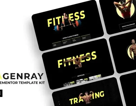 Agenray | Gym Elementor Template Kit