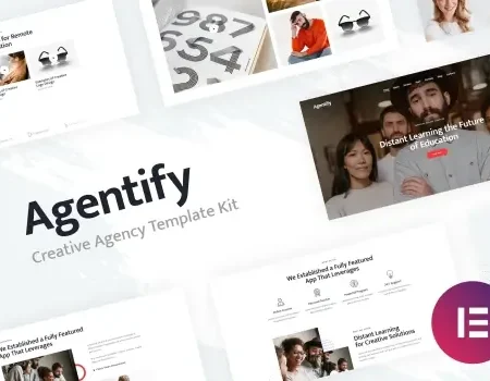 Agentify | Personal Portfolio for Creatives Elementor Template Kit