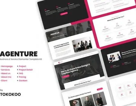 Agenture | Digital Agency & Startup Elementor Template Kit