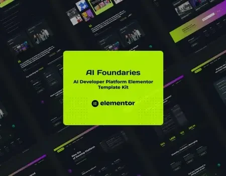 AI Foundaries – Software Developer Platform Elementor Template Kit