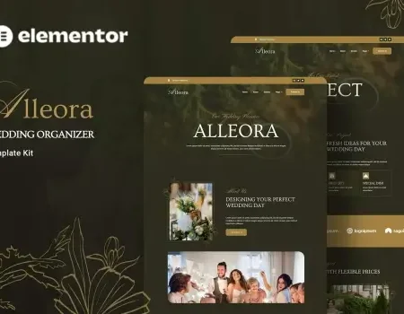 Alleora – Wedding Organizer Elementor Template Kit