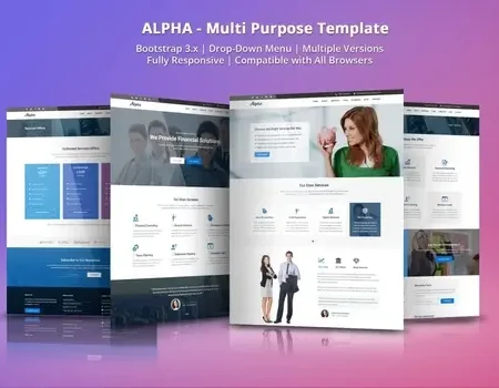 Alpha – Business Consulting and Financial Services | HTML Template