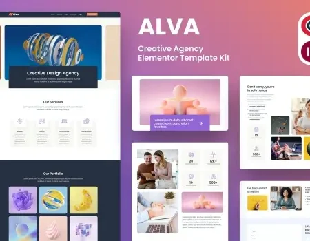 Alva – Creative Agency Elementor Template Kit