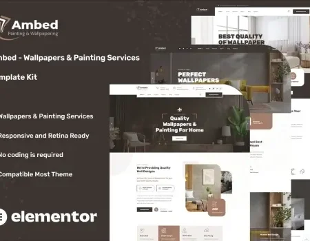 Ambed – Wallpapers & Painting Services Template Kit