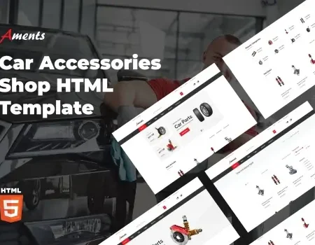 Aments – Car Accessories Shop HTML Template