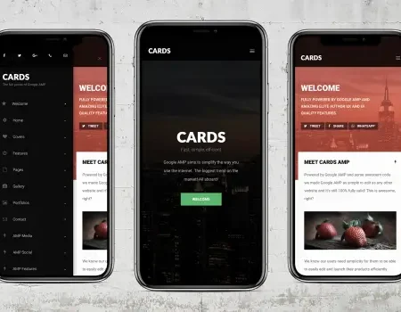 AMP Cards | Google AMP Mobile Template