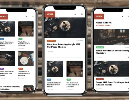 AMP News Mobile | Google AMP Mobile News Template