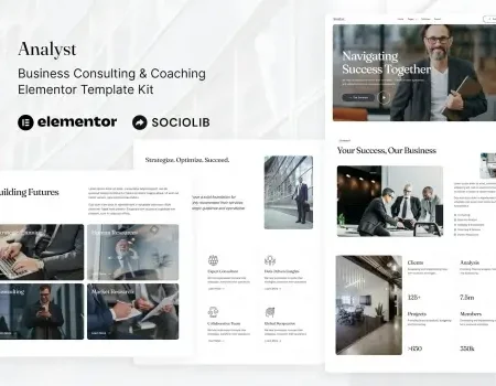 Analyst – Business Consulting & Coaching Elementor Template Kit