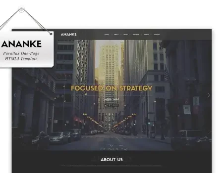 Ananke – Parallax One Page HTML Template
