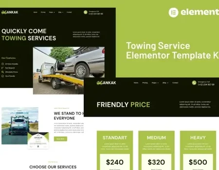 Ankak – Towing Services Elementor Pro Template Kit