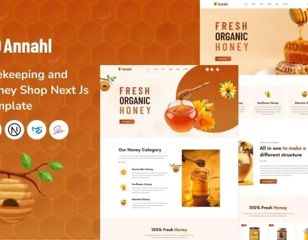 Annahl – Beekeeping Honey Shop Next Js Template