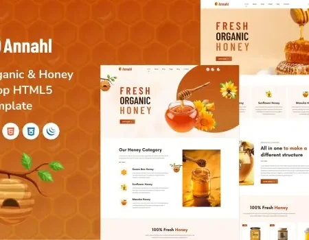 Annahl – Organic & Honey Shop HTML5 Template
