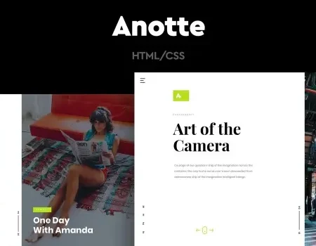 Anotte – Horizontal Photography HTML Template