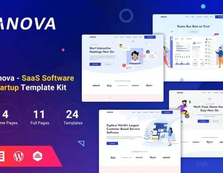 Anova – SaaS & Startup Elementor Template Kit