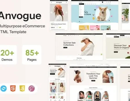 Anvogue – Multipurpose eCommerce HTML Template