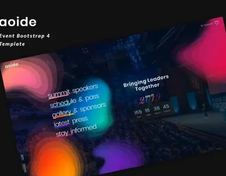 Aoide – Event Bootstrap 4 Template