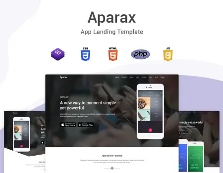 Aparax – App Landing Template