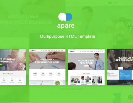 Apare – Responsive Multipurpose HTML5 Template