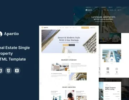 Apartio : Real Estate Single Property Template